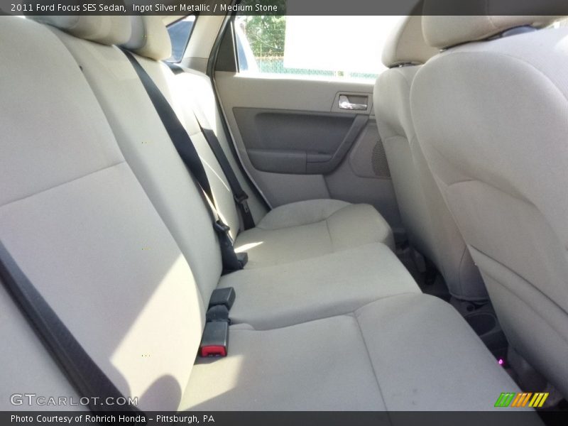 Ingot Silver Metallic / Medium Stone 2011 Ford Focus SES Sedan