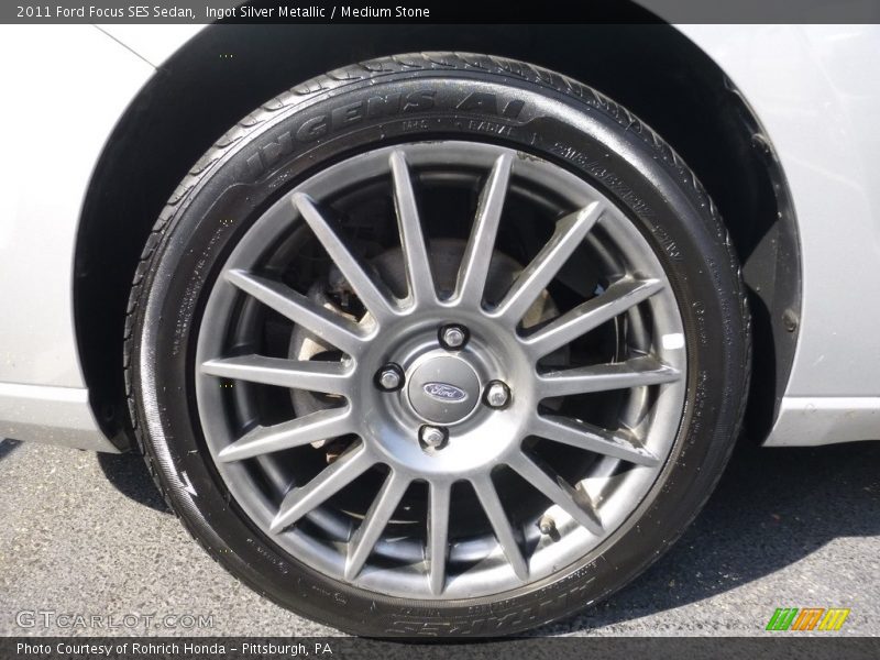 Ingot Silver Metallic / Medium Stone 2011 Ford Focus SES Sedan
