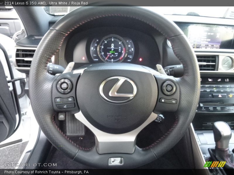 Ultra White / Rioja Red 2014 Lexus IS 350 AWD