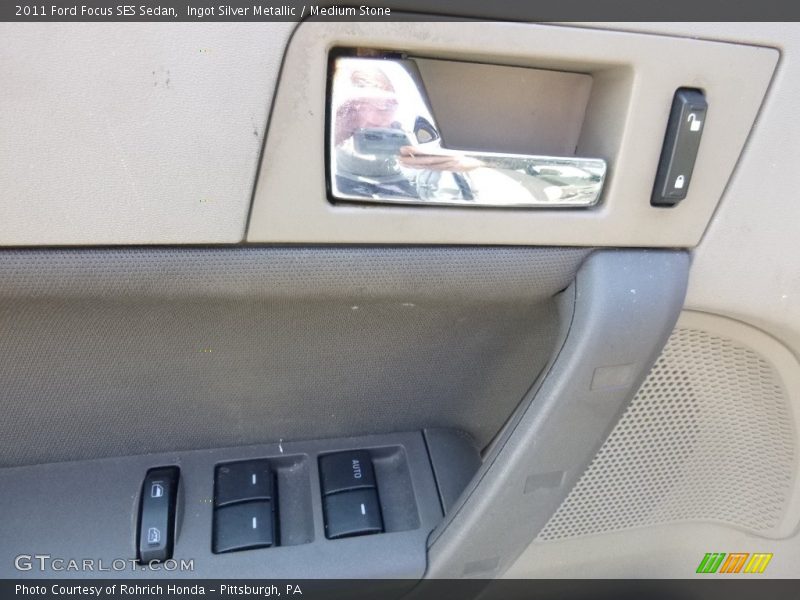 Ingot Silver Metallic / Medium Stone 2011 Ford Focus SES Sedan