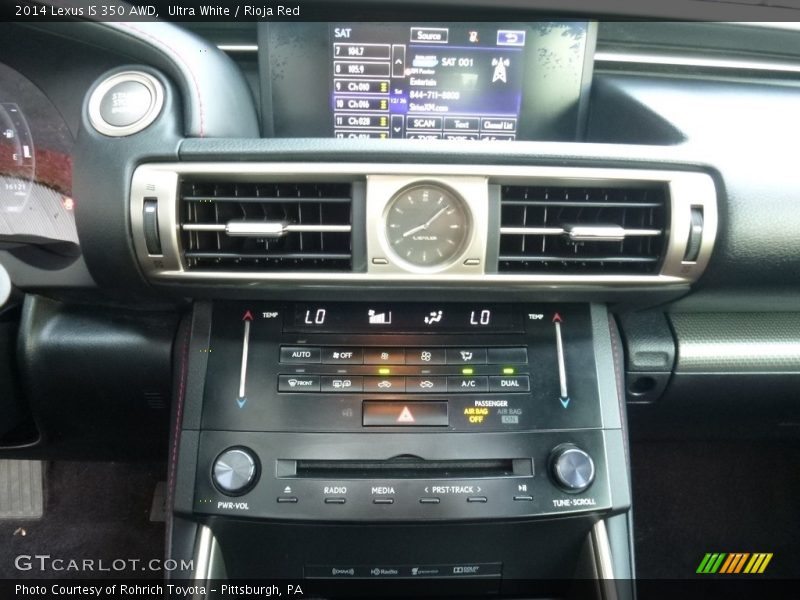 Ultra White / Rioja Red 2014 Lexus IS 350 AWD