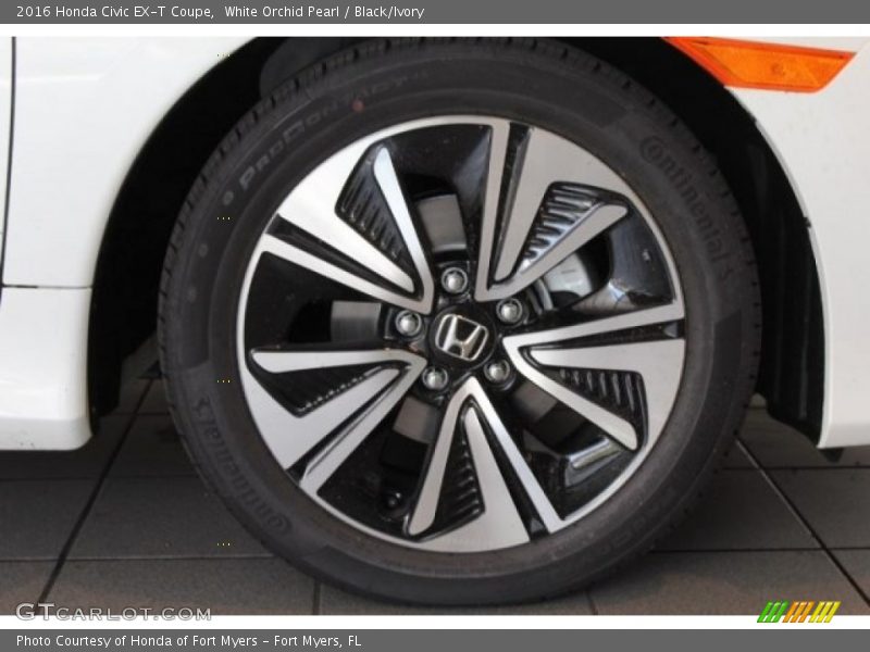 White Orchid Pearl / Black/Ivory 2016 Honda Civic EX-T Coupe