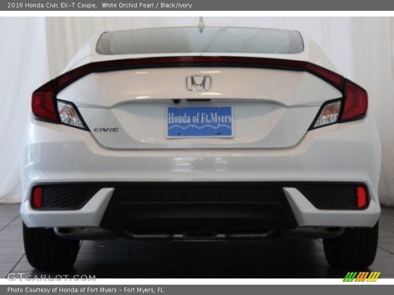 White Orchid Pearl / Black/Ivory 2016 Honda Civic EX-T Coupe