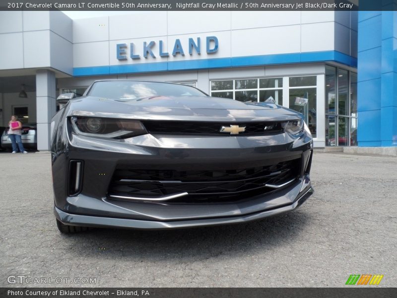 Nightfall Gray Metallic / 50th Anniversary Jet Black/Dark Gray 2017 Chevrolet Camaro LT Convertible 50th Anniversary