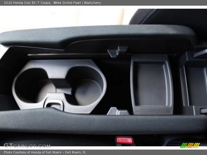 White Orchid Pearl / Black/Ivory 2016 Honda Civic EX-T Coupe