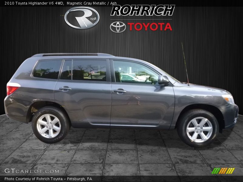 Magnetic Gray Metallic / Ash 2010 Toyota Highlander V6 4WD