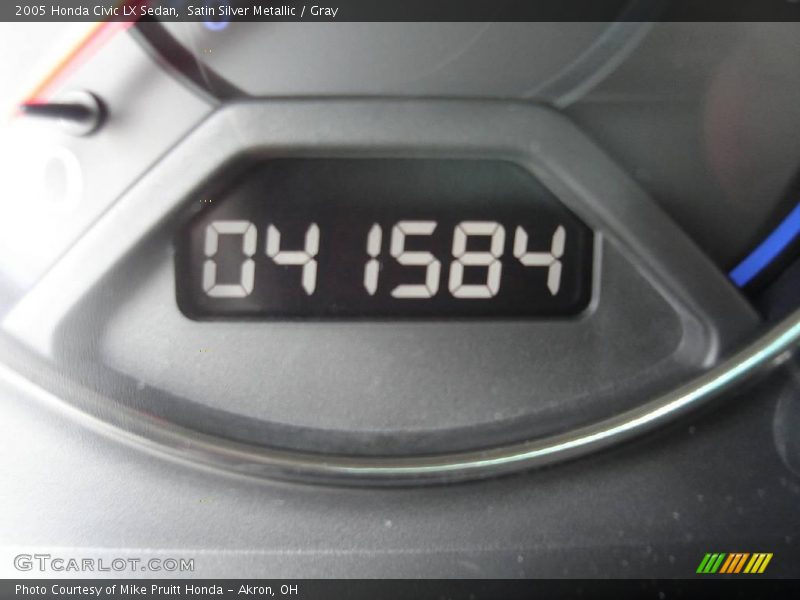 Satin Silver Metallic / Gray 2005 Honda Civic LX Sedan