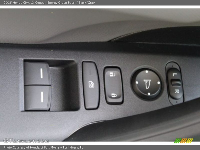Energy Green Pearl / Black/Gray 2016 Honda Civic LX Coupe