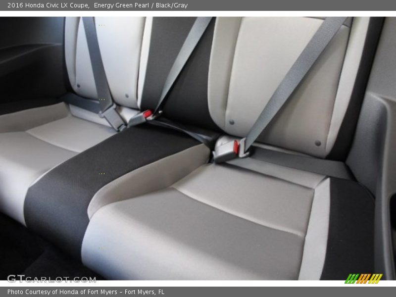 Energy Green Pearl / Black/Gray 2016 Honda Civic LX Coupe