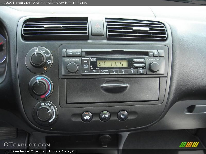 Satin Silver Metallic / Gray 2005 Honda Civic LX Sedan