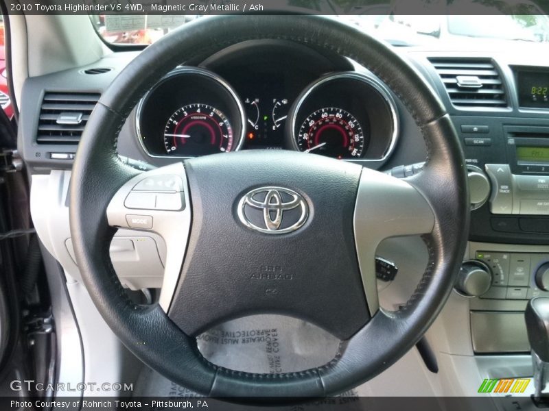 Magnetic Gray Metallic / Ash 2010 Toyota Highlander V6 4WD
