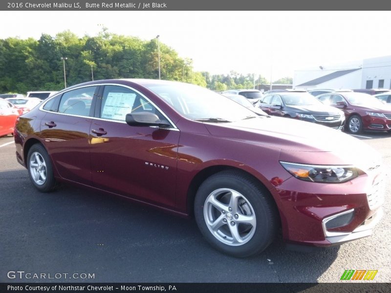 Butte Red Metallic / Jet Black 2016 Chevrolet Malibu LS