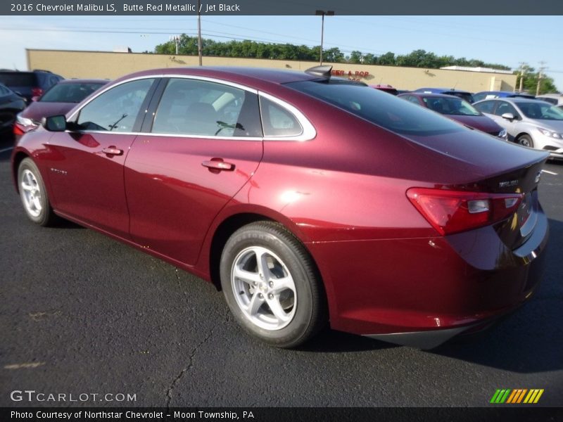 Butte Red Metallic / Jet Black 2016 Chevrolet Malibu LS