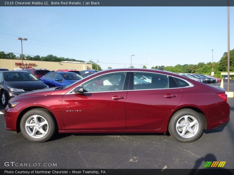 Butte Red Metallic / Jet Black 2016 Chevrolet Malibu LS