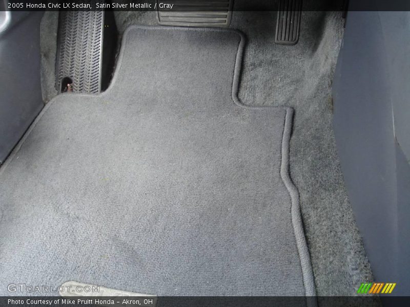 Satin Silver Metallic / Gray 2005 Honda Civic LX Sedan