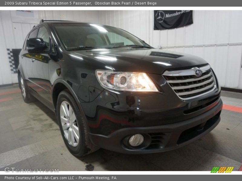 Obsidian Black Pearl / Desert Beige 2009 Subaru Tribeca Special Edition 5 Passenger