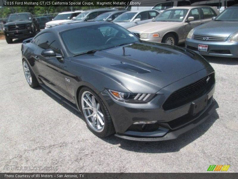 Magnetic Metallic / Ebony 2016 Ford Mustang GT/CS California Special Coupe