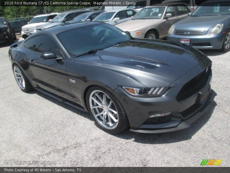 Magnetic Metallic / Ebony 2016 Ford Mustang GT/CS California Special Coupe