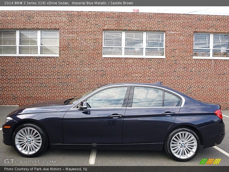 Imperial Blue Metallic / Saddle Brown 2014 BMW 3 Series 328i xDrive Sedan