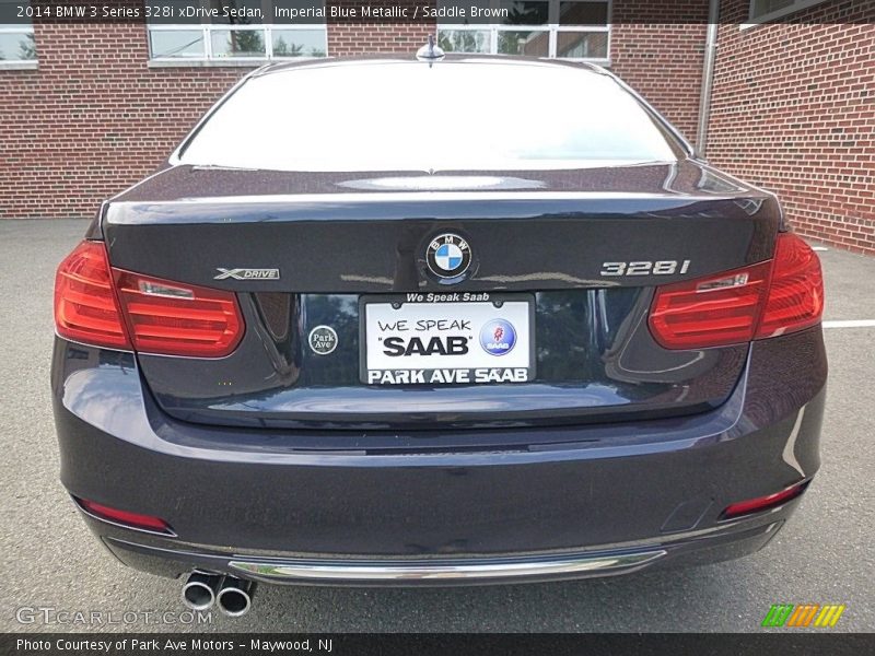 Imperial Blue Metallic / Saddle Brown 2014 BMW 3 Series 328i xDrive Sedan