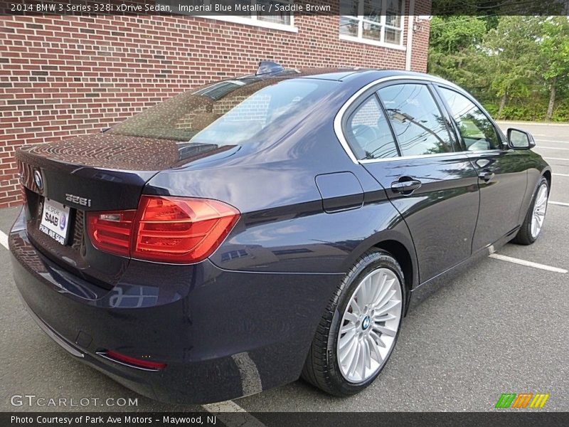Imperial Blue Metallic / Saddle Brown 2014 BMW 3 Series 328i xDrive Sedan