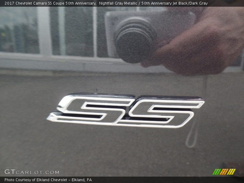 Nightfall Gray Metallic / 50th Anniversary Jet Black/Dark Gray 2017 Chevrolet Camaro SS Coupe 50th Anniversary