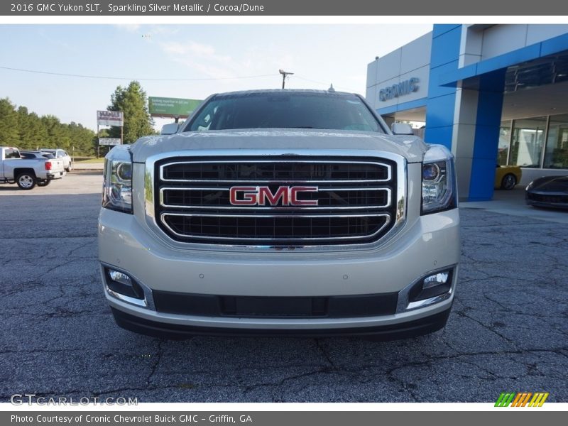 Sparkling Silver Metallic / Cocoa/Dune 2016 GMC Yukon SLT