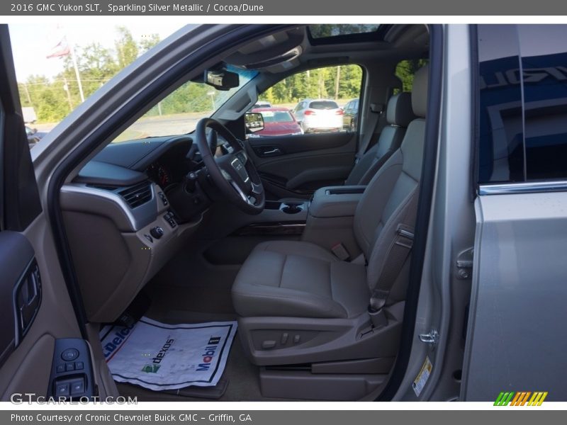Sparkling Silver Metallic / Cocoa/Dune 2016 GMC Yukon SLT