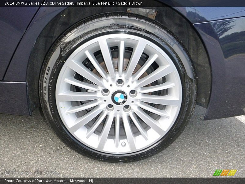 Imperial Blue Metallic / Saddle Brown 2014 BMW 3 Series 328i xDrive Sedan