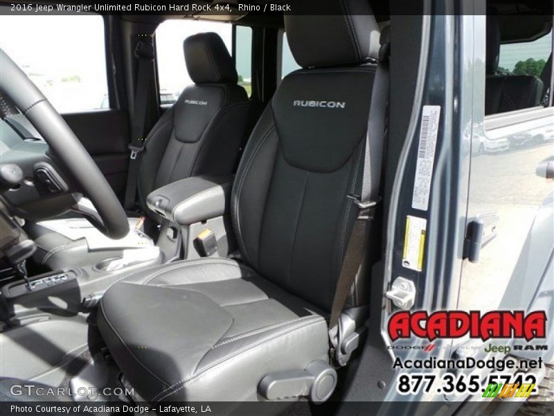 Rhino / Black 2016 Jeep Wrangler Unlimited Rubicon Hard Rock 4x4