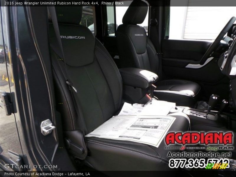 Rhino / Black 2016 Jeep Wrangler Unlimited Rubicon Hard Rock 4x4