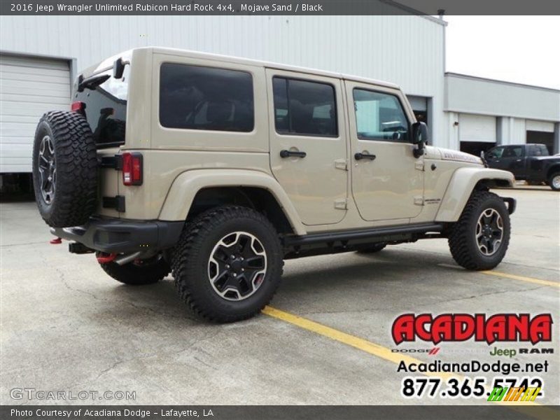 Mojave Sand / Black 2016 Jeep Wrangler Unlimited Rubicon Hard Rock 4x4