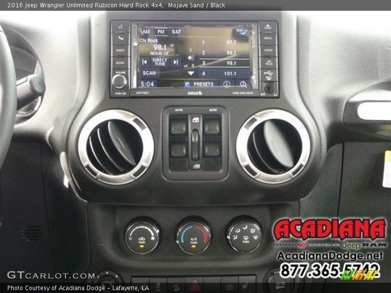Mojave Sand / Black 2016 Jeep Wrangler Unlimited Rubicon Hard Rock 4x4