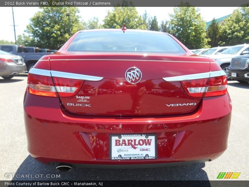 Crystal Red Tintcoat / Cashmere 2012 Buick Verano FWD