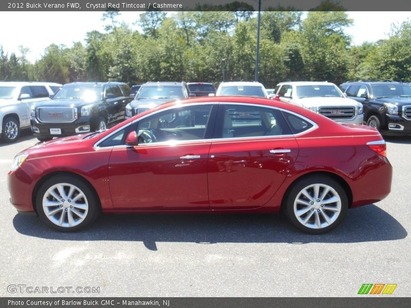 Crystal Red Tintcoat / Cashmere 2012 Buick Verano FWD