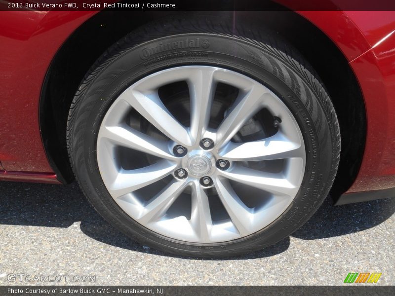 Crystal Red Tintcoat / Cashmere 2012 Buick Verano FWD