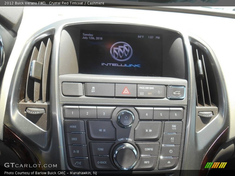 Crystal Red Tintcoat / Cashmere 2012 Buick Verano FWD