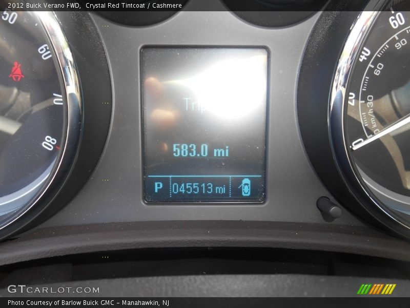 Crystal Red Tintcoat / Cashmere 2012 Buick Verano FWD