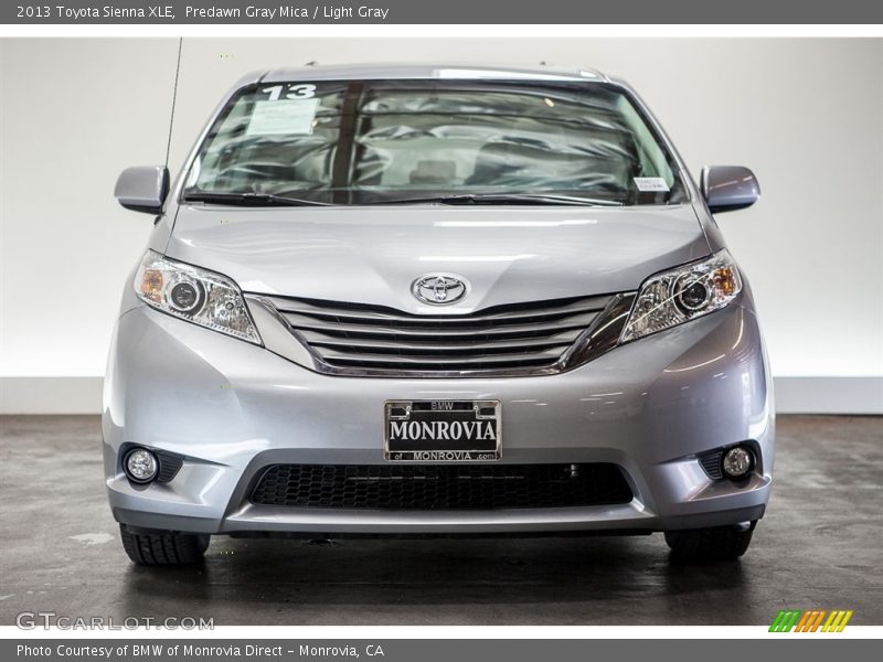 Predawn Gray Mica / Light Gray 2013 Toyota Sienna XLE