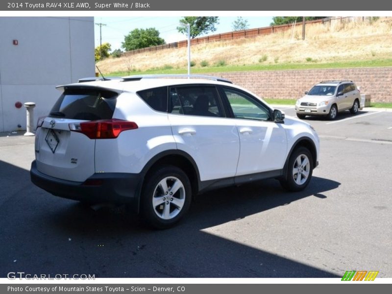 Super White / Black 2014 Toyota RAV4 XLE AWD