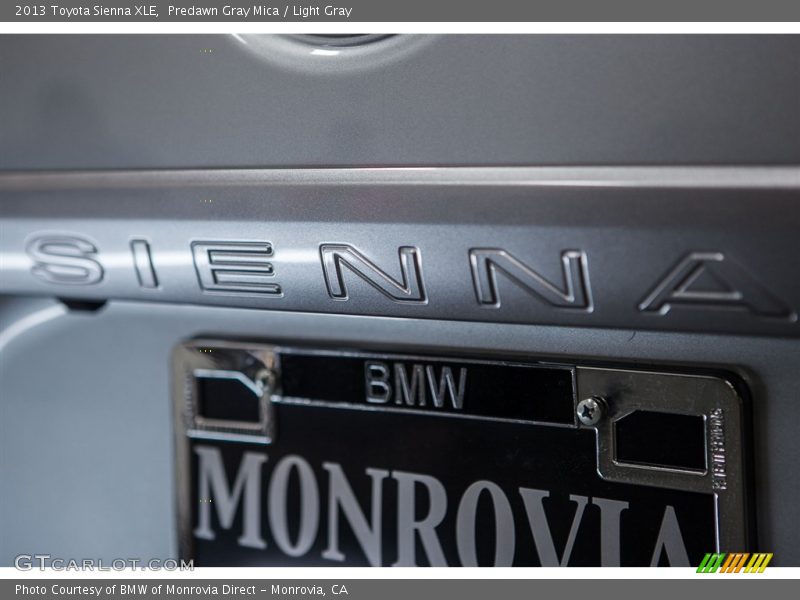 Predawn Gray Mica / Light Gray 2013 Toyota Sienna XLE