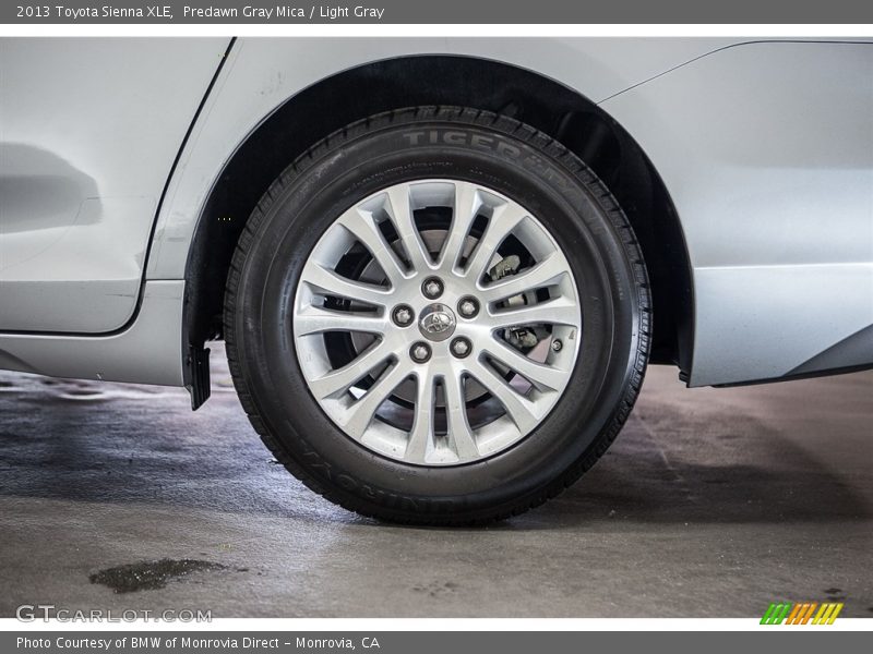 Predawn Gray Mica / Light Gray 2013 Toyota Sienna XLE