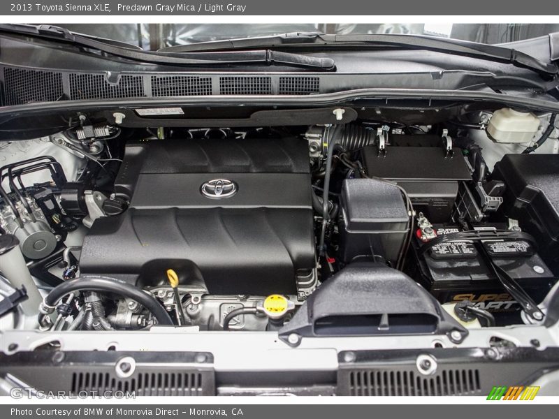 Predawn Gray Mica / Light Gray 2013 Toyota Sienna XLE