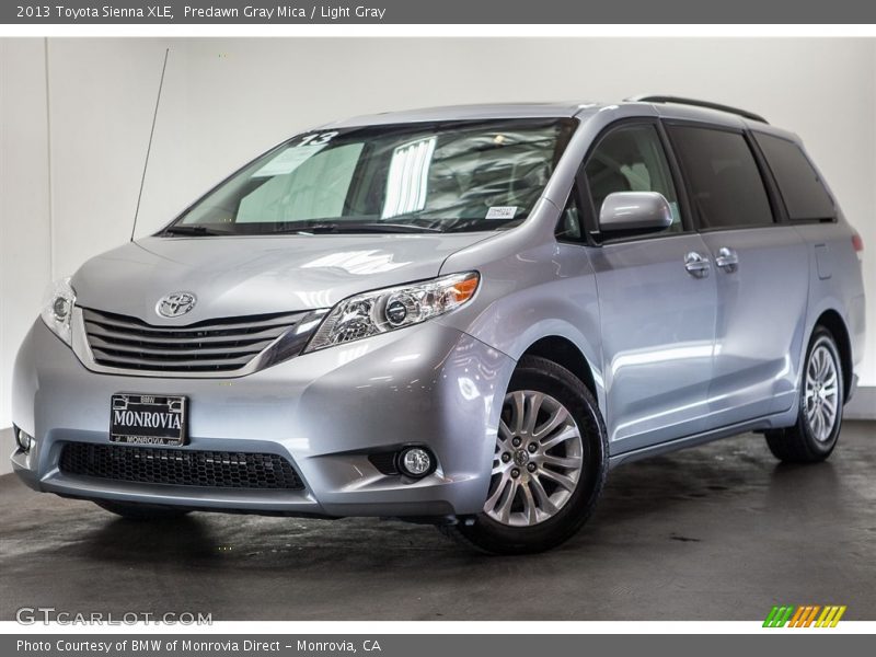 Predawn Gray Mica / Light Gray 2013 Toyota Sienna XLE
