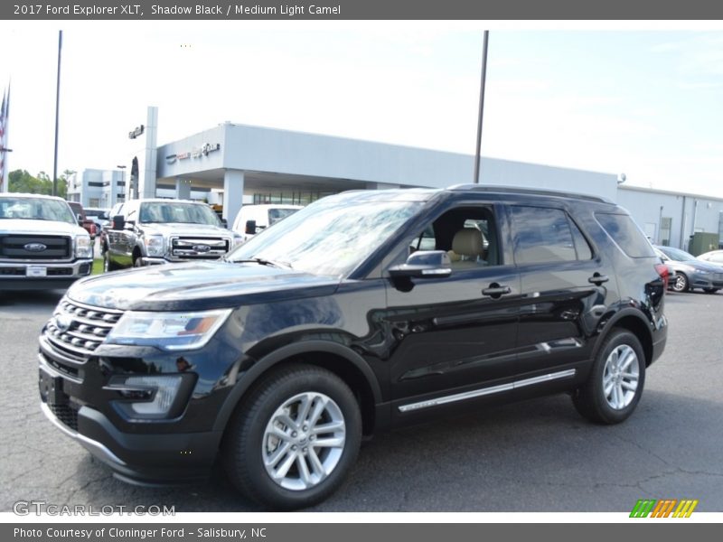 Shadow Black / Medium Light Camel 2017 Ford Explorer XLT