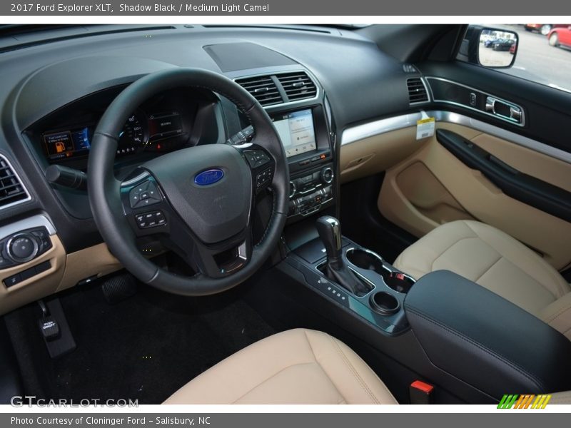 Medium Light Camel Interior - 2017 Explorer XLT 