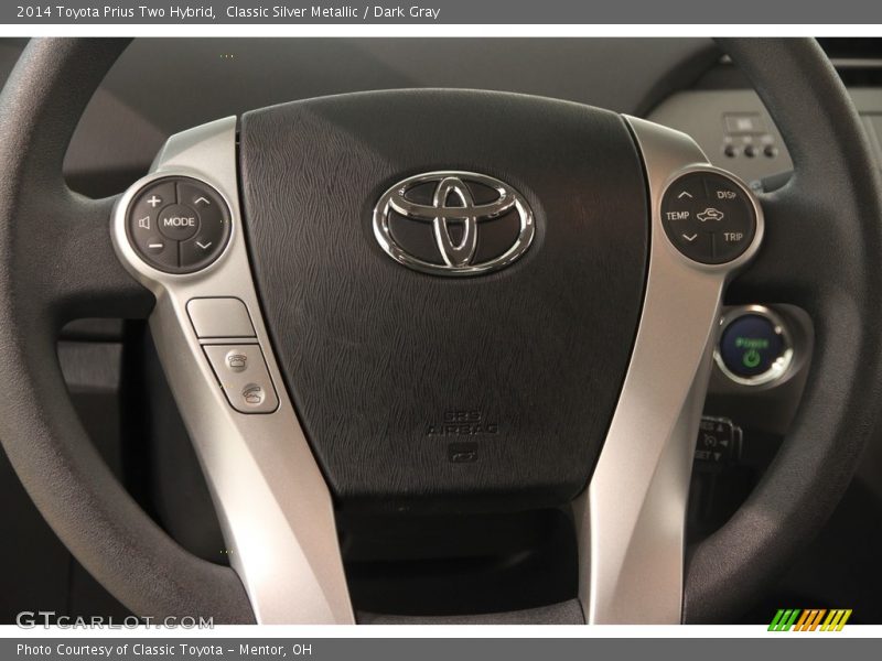 Classic Silver Metallic / Dark Gray 2014 Toyota Prius Two Hybrid