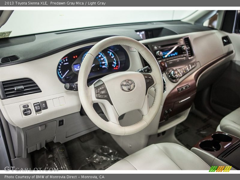 Predawn Gray Mica / Light Gray 2013 Toyota Sienna XLE
