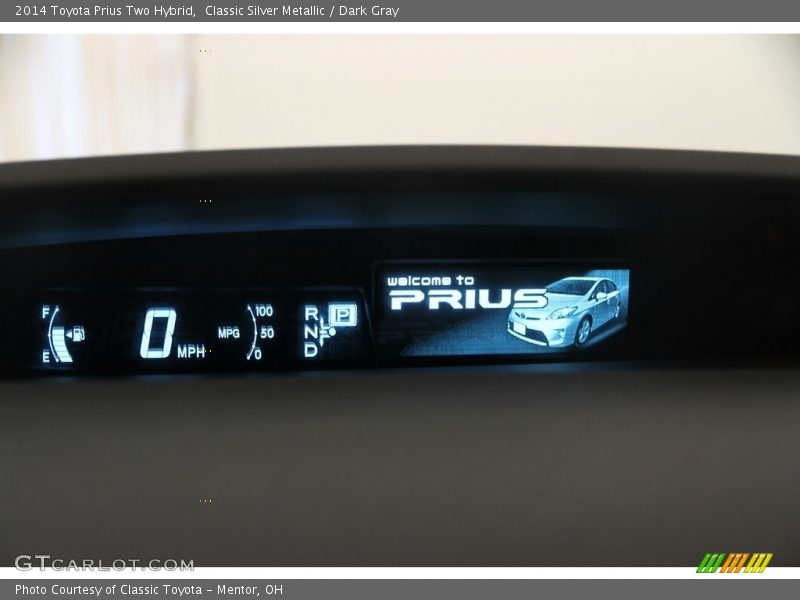 Classic Silver Metallic / Dark Gray 2014 Toyota Prius Two Hybrid