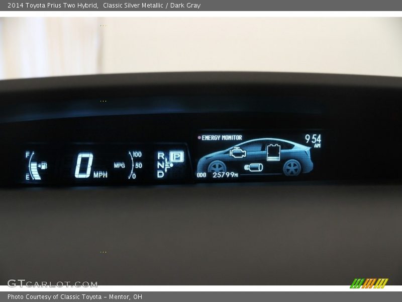 Classic Silver Metallic / Dark Gray 2014 Toyota Prius Two Hybrid